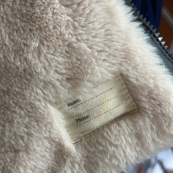 Zara Baby Rubberized Faux Fur Lined Raincoat Alphabet Letter ABC Print Navy 2 3 - Picture 13 of 16